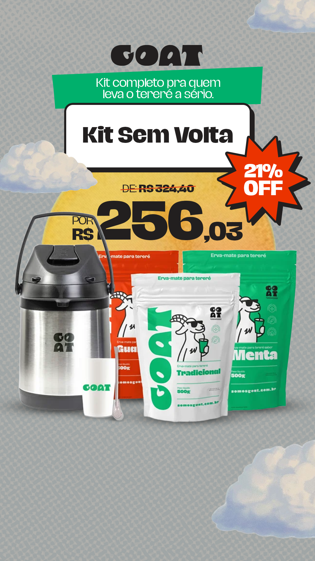 Produto GOAT em contexto de uso